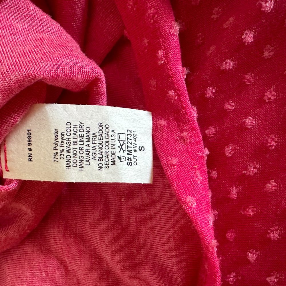 Small Pink Ruffle Sleeveless Top - Picture 6 of 6